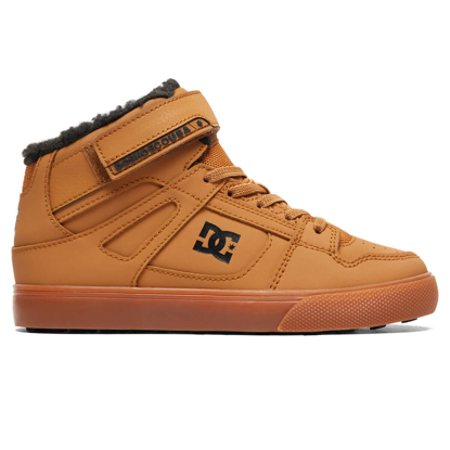 DC PURE HIGH-TOP WNT EV KID WHEAT 4K