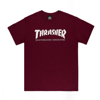 THRASHER MAGAZINE SKATE MAG T-SHIRT MAROON XL