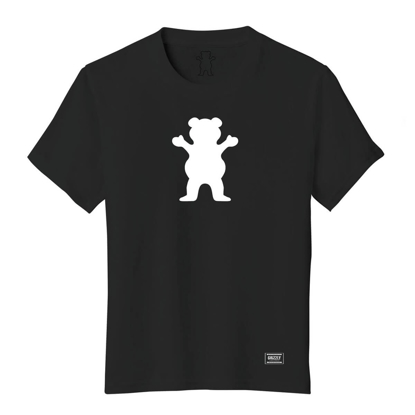 GRIZZLY GRIPTAPE OG BEAR T-SHIRT BLACK/WHITE M