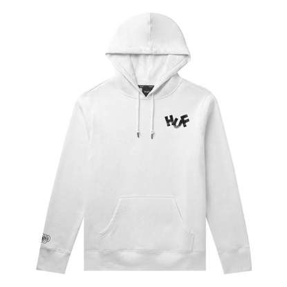 HUF HAZE BRUSH HOODIE WHITE S