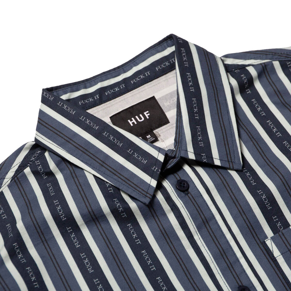 HUF FUCK IT STRIPE L/S SHIRT | Obsession Shop