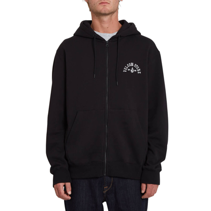 VOLCOM EXTENDS ZIP HOODIE BLACK M