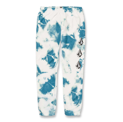 VOLCOM ICONIC STONE FLEECE SWEATPANT LIME TIE DYE L