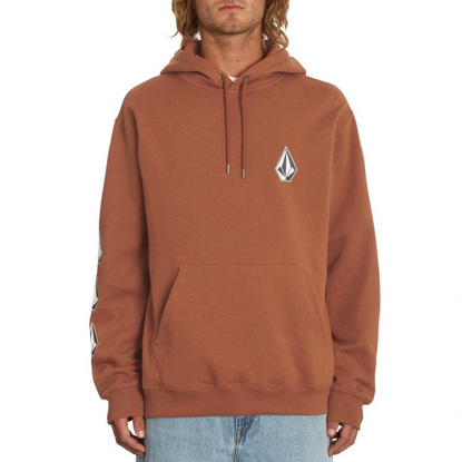 VOLCOM ICONIC STONE PULLOVER HOODIE MOCHA M