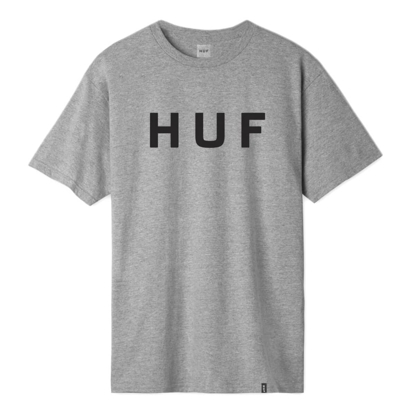 HUF ESSENTIALS OG LOGO S/S GREY HEATHER L