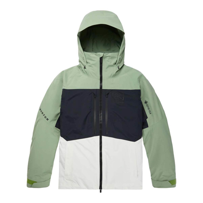 BURTON AK GORE SWASH JACKET HEDGE GREEN/STOUT WHITE/TRUE BLACK S