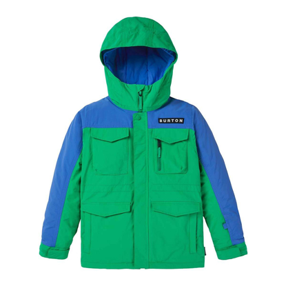 BURTON COVERT KID JACKET CLOVER GREEN/AMPARO BLUE M