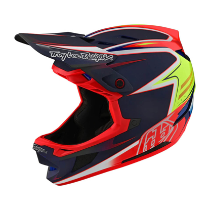 TROY LEE DESIGNS D4 CARBON HELMET LINES BLACK / RED S