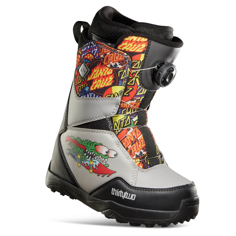 32 Youth Lashed Boa Santa Cruz 2023 Kids Snowboard Boots