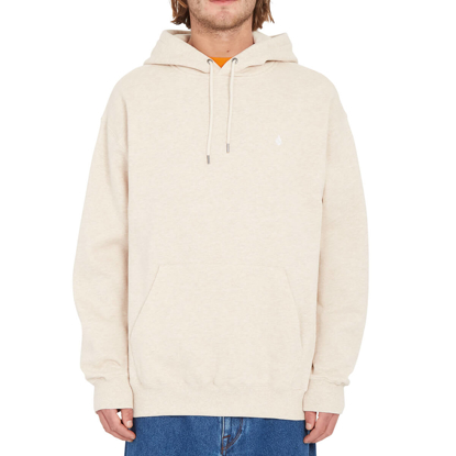 VOLCOM SINGLE STONE PULLOVER HOODIE WHITECAP GREY M