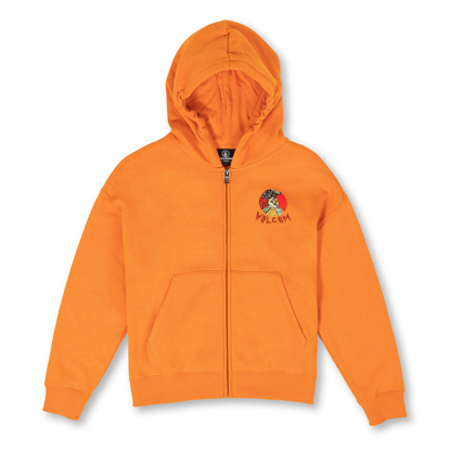 VOLCOM SANAIR ZIP PULLOVER SAFFRON M