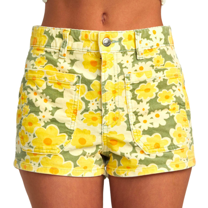 RVCA BELLE CORD SHORTS FERN 28