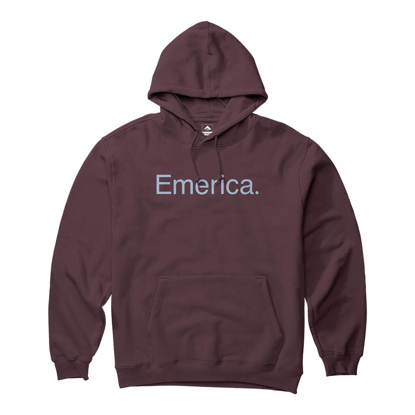 EMERICA PURE LOGO HOOD BURGUNDY XL