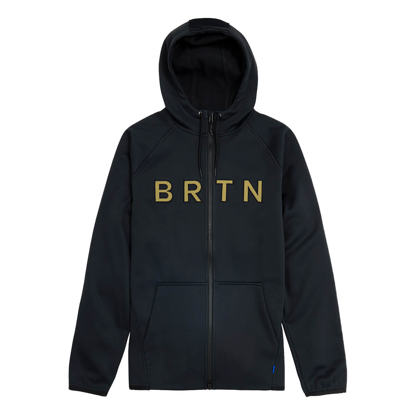 BURTON CROWN WEATHERPROOF ZIP HOODIE TRUE BLACK L