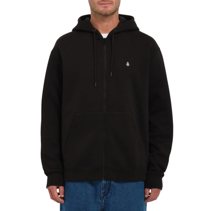 VOLCOM SINGLE STONE ZIP HOODIE BLACK M