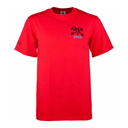 BONES RAT BONES T-SHIRT RED L