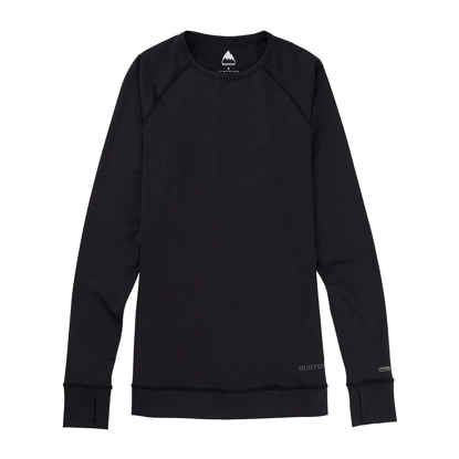 BURTON BURTON LIGHTWEIGHT X BASE LAYER CREWNECK W TRUE BLACK S