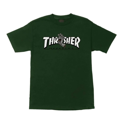 SANTA CRUZ THRASHER SCREAMING LOGO T-SHIRT FOREST XL