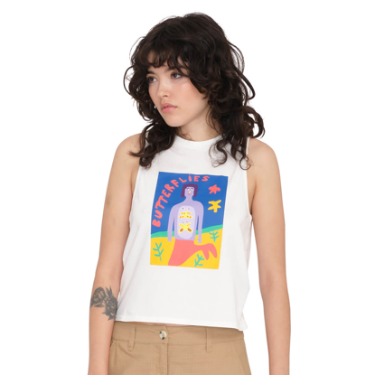 VOLCOM FA ARTHUR LONGO TANK T-SHIRT STAR WHITE S