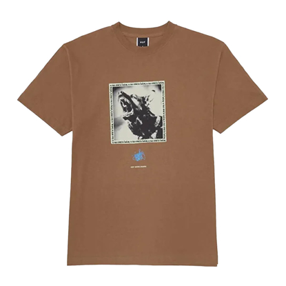 HUF BEWARE S/S T-SHIRT CAMEL XL