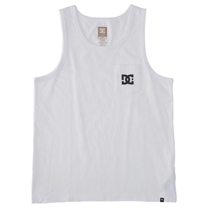 DC DC STAR POCKET TANK TOP WHITE M