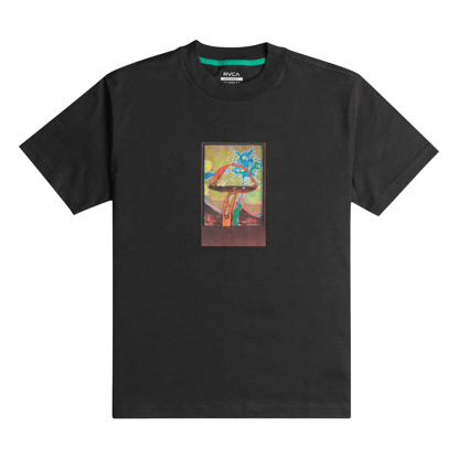 RVCA SAGE SHROOM T-SHIRT WASHED BLACK M