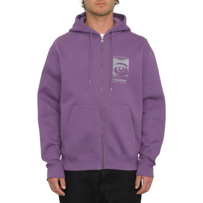 VOLCOM WATANITE ZIP HOODIE DEEP PURPLE L