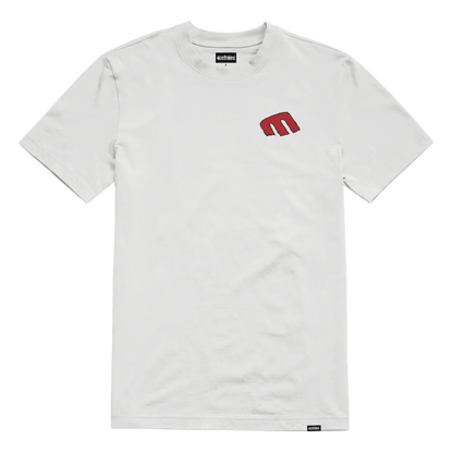 ETNIES REBEL E TEE WHITE/RED XL