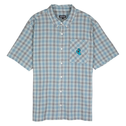 SANTA CRUZ MINI HAND DUSTY BLUE CHECK L