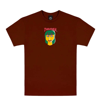 THRASHER MAGAZINE TALK SHIT BY GONZ-T-SHIRT MAROON XL