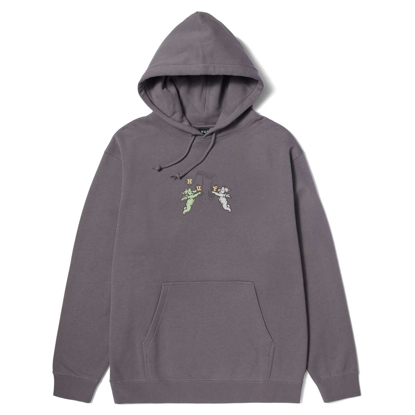 HUF SONG PULLOVER HOODIE LIGHT PLUM M