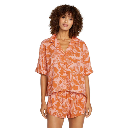 VOLCOM EXCAPISM TOP BURNT SIENNA S