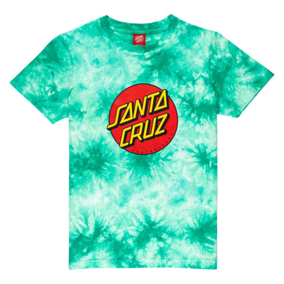 SANTA CRUZ YOUTH CLASSIC DOT JADE TIE DYE 12-14