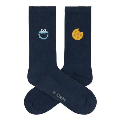 ADAM NAVY COOKIEMONSTER CREW SOCKS ASSORTED UNI