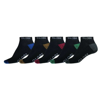 GLOBE INGLES ANKLE SOCK 5PK BLACK 39-44,5