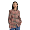 BURTON WOMEN'S FAVORITE FLANNEL LONG SLEEE PEACH ECHO CHECK M