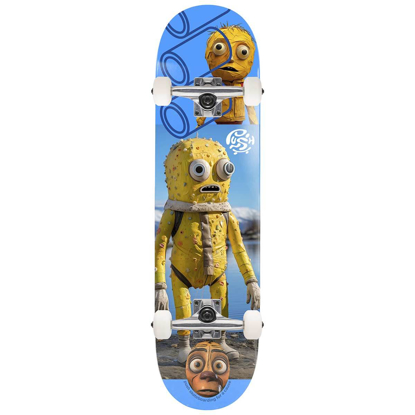 PUSH SKATEBOARDING YELLOW MAN FP 8.25" COMPLETE BLUE 8.25"