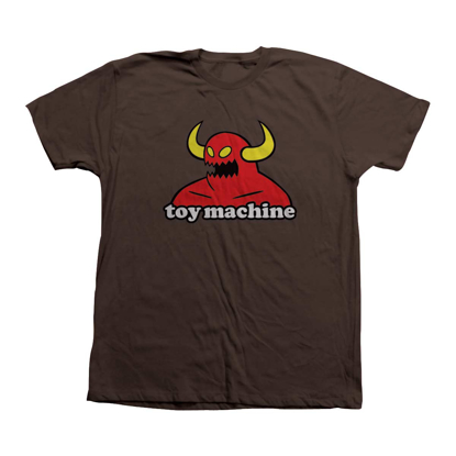 TOY MACHINE MONSTER T-SHIRT BROWN XL