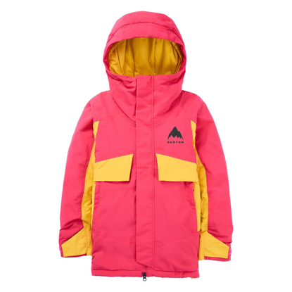 BURTON KIDS' ASCUTNEY 2L JACKET AZALEA PINK / GOLDENROD S