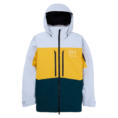 BURTON [AK] SWASH GORE-TEX JACKET GRAY CLOUD / GOLDEN ROD / DEEP EMERALD L