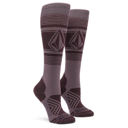 VOLCOM STONE LINES OTC SOCK DUSTY LAVENDER M