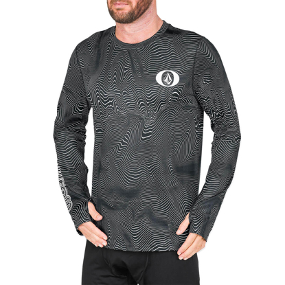 VOLCOM M V-SCIENCE CREW BLACK PRINT S