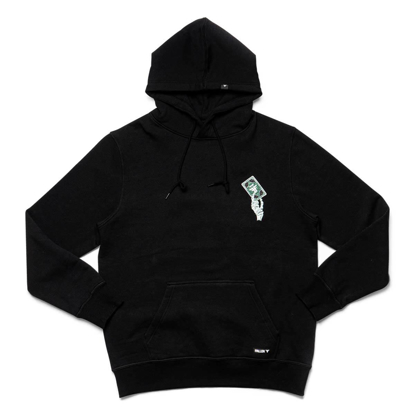 FALLEN DEATH'S EMBRACE HOODIE PULLOVER BLACK/GREEN XL