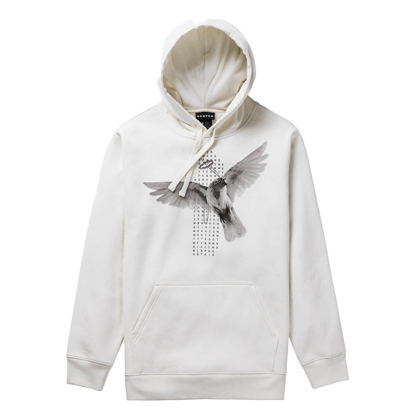 BURTON INSTIGATOR PULLOVER HOODIE STOUT WHITE L