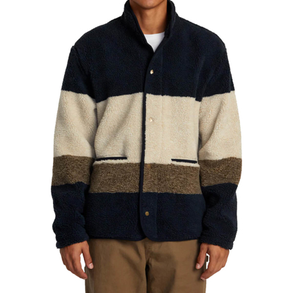 RVCA WESTWOOD SNAP FLEECE DARK KHAKI S