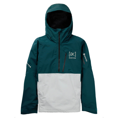 BURTON [AK] VELOCITY GORE-TEX ANORAK DEEP EMERALD / GRAY CLOUD S