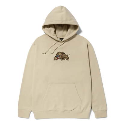 HUF BLEDSOE PULLOVER HOODIE STONE M