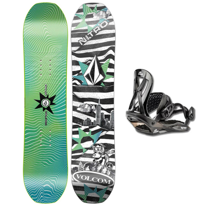 NITRO SET RIPPER KIDS X VOLCOM 126 & MINI CHARGER S ASSORTED 126