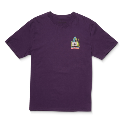 VOLCOM CATV T-SHIRT GRAPE ROYALE S