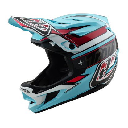 TROY LEE DESIGNS D4 POLYACRYLITE HELMET LINEAR BLUE M